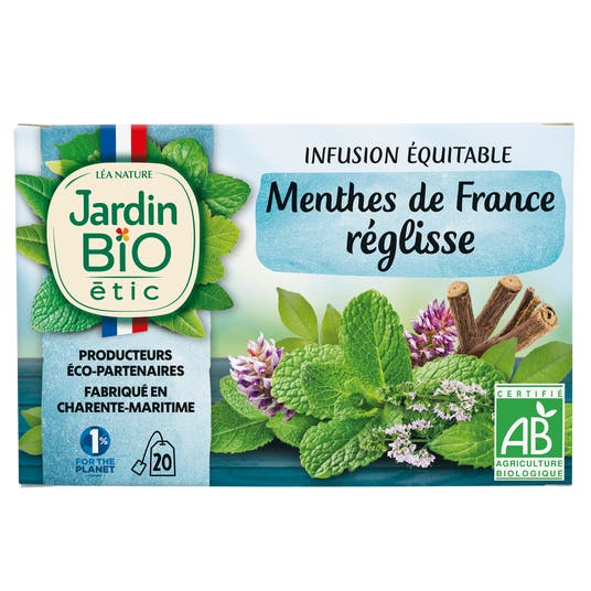 eau thermale jonzac Infusion Menthes de France Réglisse