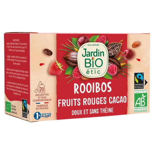 Eau Thermale Jonzac Infusion Rooibos Fruits Rouges Cacao-bio