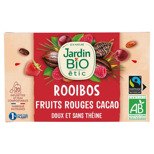 eau thermale jonzac Infusion Rooibos Fruits Rouges Cacao-bio