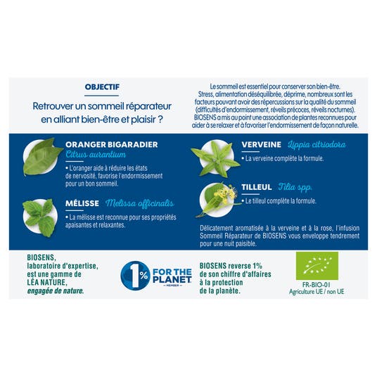 Eau Thermale Jonzac Infusion Sommeil Réparateur - Bio