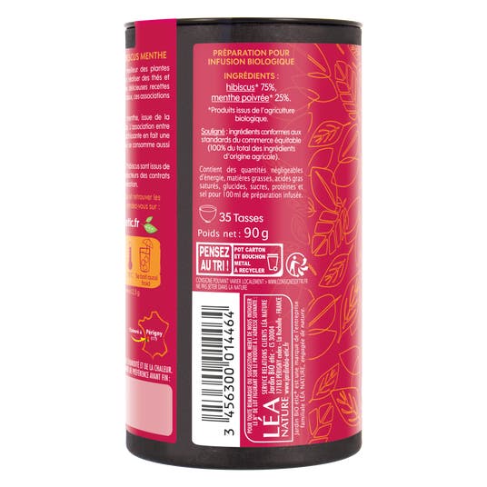 Eau Thermale Jonzac Infusion Vrac Hibiscus Menthe - Bio