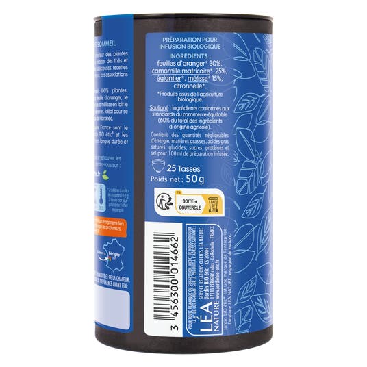 Eau Thermale Jonzac Infusion Vrac Sommeil Oranger Camomille Mélisse - Bio