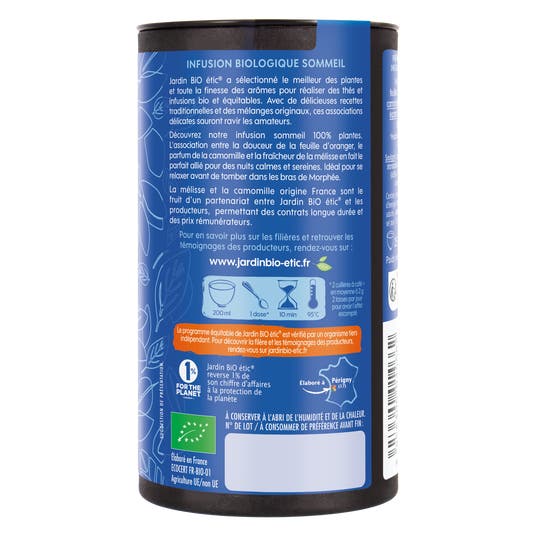 Eau Thermale Jonzac Infusion Vrac Sommeil Oranger Camomille Mélisse - Bio