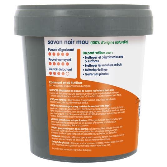 Eau Thermale Jonzac L'incroyable Savon Noir Mou Nettoie & Dégraisse