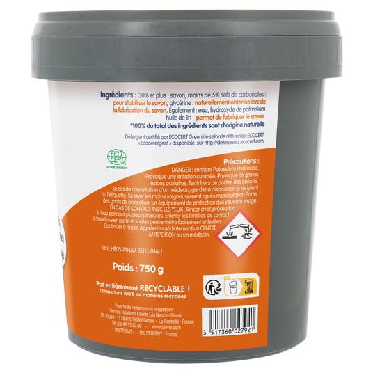 Eau Thermale Jonzac L'incroyable Savon Noir Mou Nettoie & Dégraisse