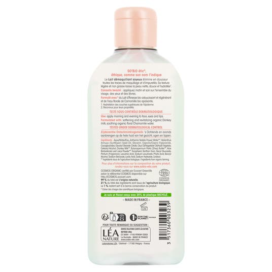 Eau Thermale Jonzac Lait Démaquillant Soyeux - Mon Lait D'ânesse