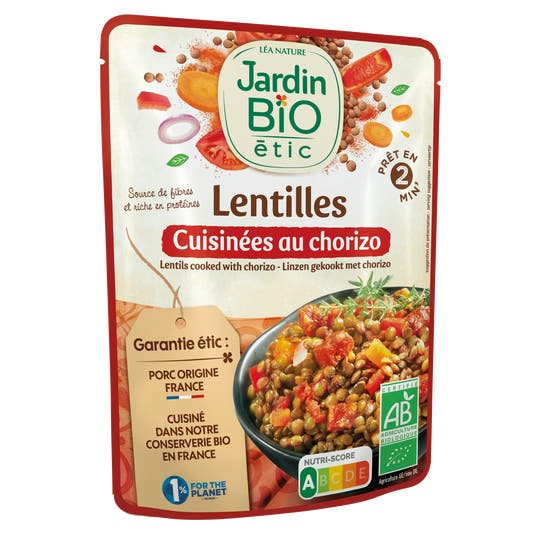 Eau Thermale Jonzac Lentilles Cuisinées Au Chorizo-bio