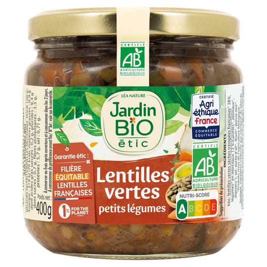 Eau Thermale Jonzac Lentilles Cuisinées Légumes* - Bio