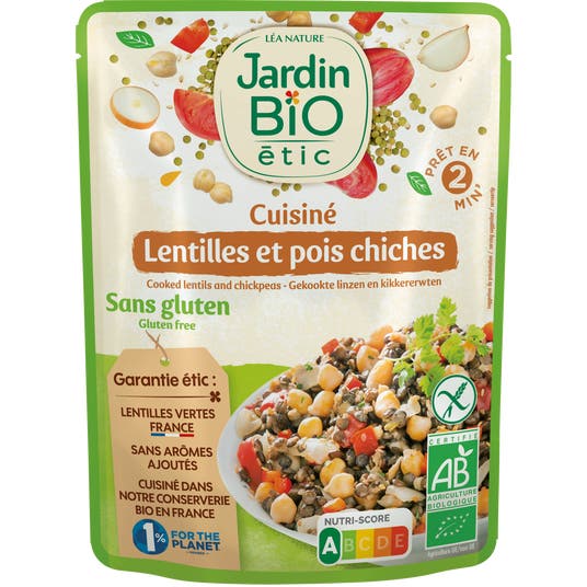 Eau Thermale Jonzac Lentilles Et Pois Chiches Cuisinés Sans Gluten - Bio