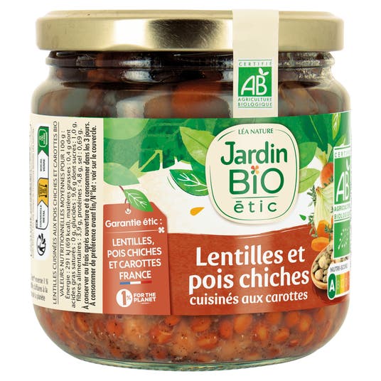 Eau Thermale Jonzac Lentilles Pois Chiches Carottes* - Bio