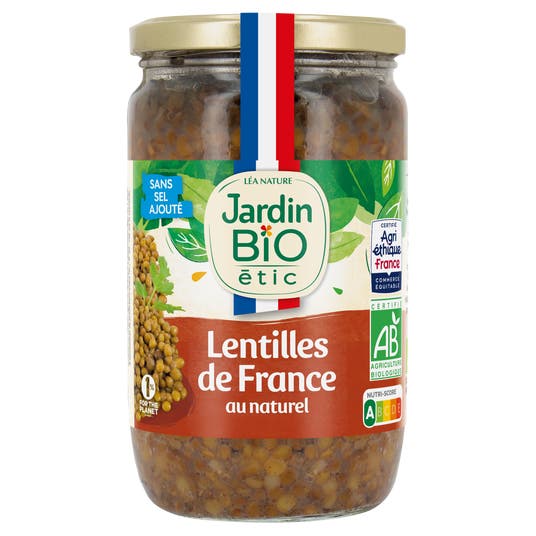 eau thermale jonzac Lentilles vertes bio au naturel