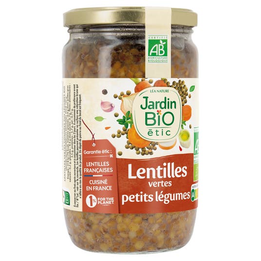 Eau Thermale Jonzac Lentilles Vertes Bio Cuisinées Bio Aux Petits Légumes