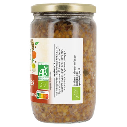 Eau Thermale Jonzac Lentilles Vertes Bio Cuisinées Bio Aux Petits Légumes