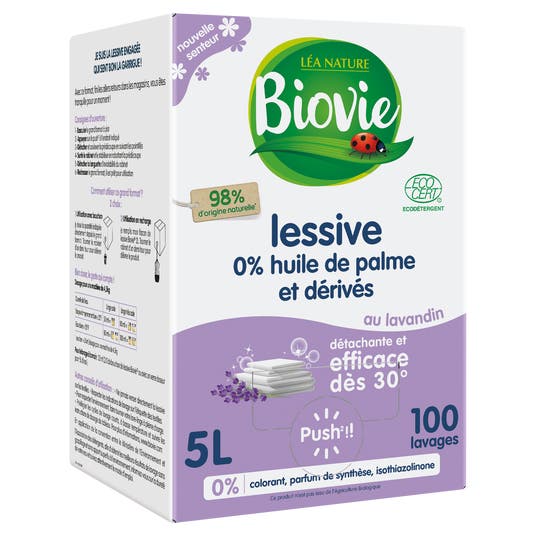 Eau Thermale Jonzac Lessive Engagée Lavandin - 100 Lavages - Grand Format