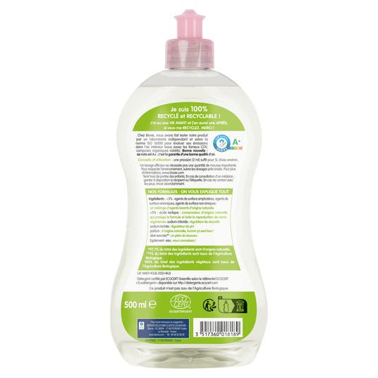 Eau Thermale Jonzac Liquide Vaisselle Et Mains à L'aloe Vera