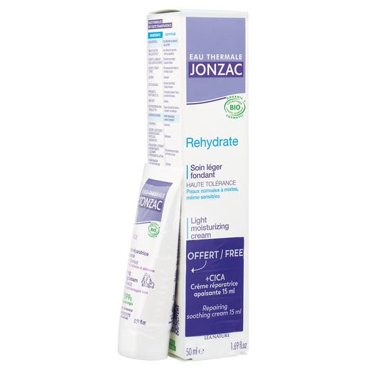 Eau Thermale Jonzac Lot Soin Léger Rehydrate Et Crème Réparatrice Apaisante +CICA