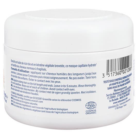 Eau Thermale Jonzac Masque Capillaire Fortifiant Ricin Bio & Kératine Végétale