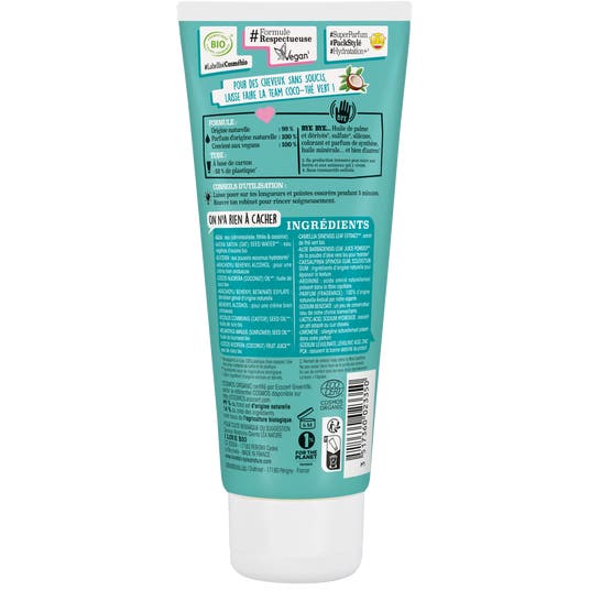 Eau Thermale Jonzac Masque Pour Tous Les Cheveux à L'eau De Coco & Thé Vert