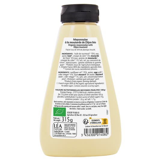 Eau Thermale Jonzac Mayonnaise à La Moutarde De Dijon - Bio