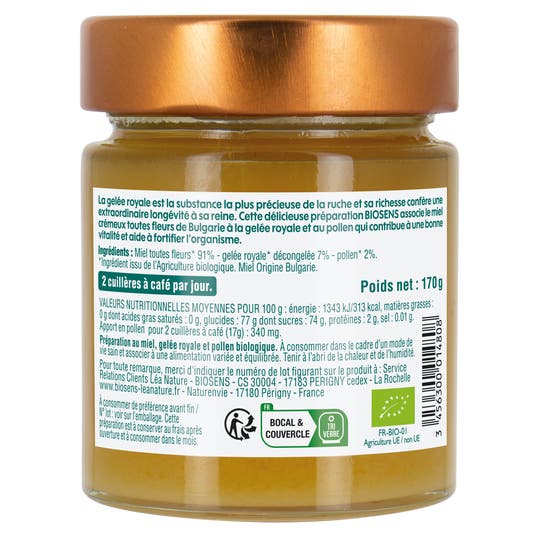 Eau Thermale Jonzac Miel Pollen Gelée Royale Fortifiant