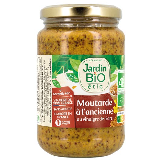 Eau Thermale Jonzac Moutarde à L'ancienne Au Vinaigre De Cidre - Bio