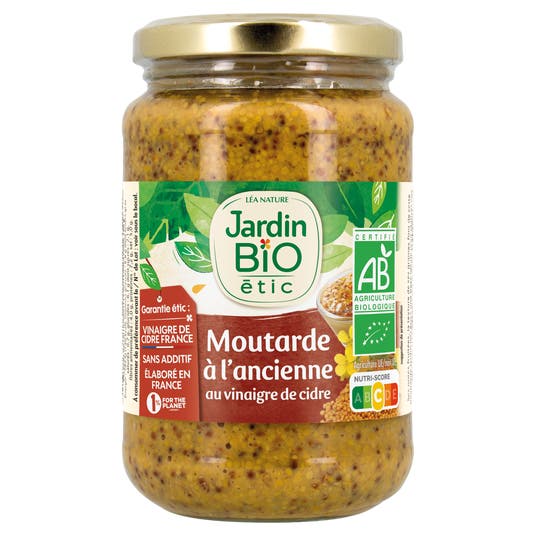 eau thermale jonzac Moutarde à l'ancienne au vinaigre de cidre - bio