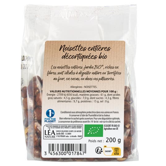 Eau Thermale Jonzac Noisettes Entières Décortiquées - Bio