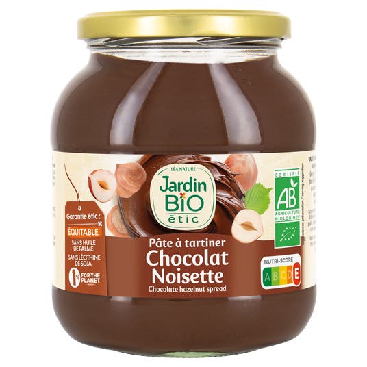 eau thermale jonzac Pâte à tartiner bio chocolat et noisette - 750g