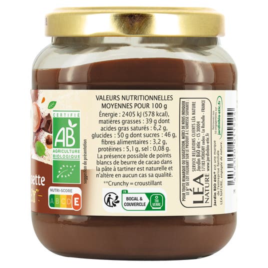 Eau Thermale Jonzac Pâte à Tartiner Chocolat 15% Noisette Crunchy