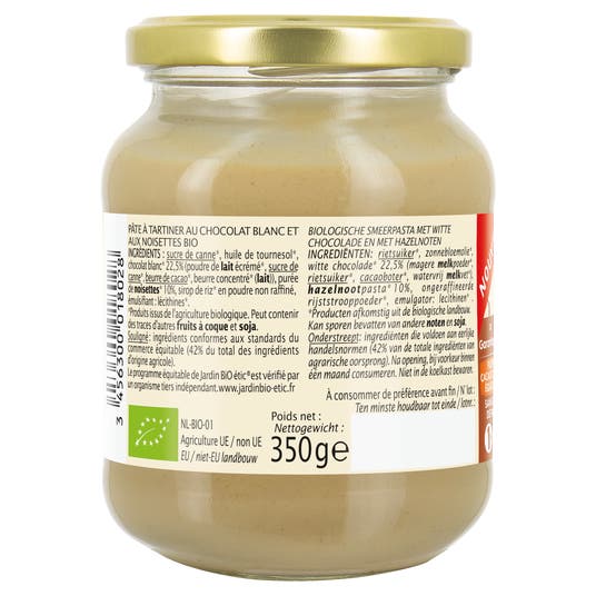 Eau Thermale Jonzac Pâte à Tartiner Chocolat Blanc Noisette