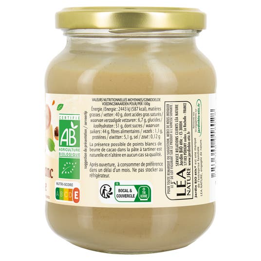 Eau Thermale Jonzac Pâte à Tartiner Chocolat Blanc Noisette