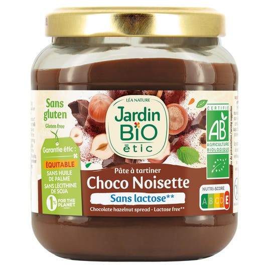 Eau Thermale Jonzac Pâte à Tartiner Chocolat Noisette Sans Gluten - Bio