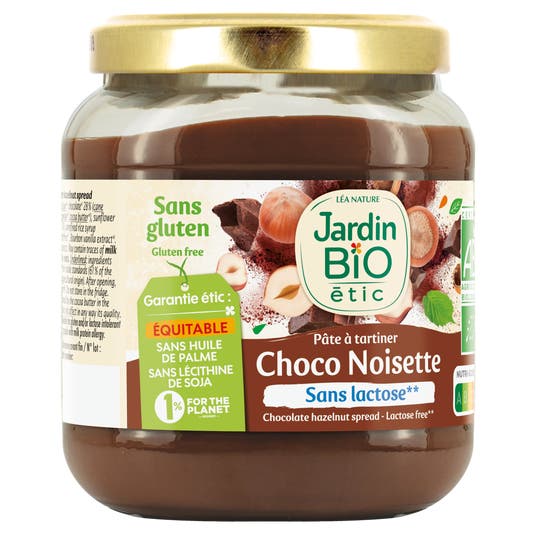 Eau Thermale Jonzac Pâte à Tartiner Chocolat Noisette Sans Gluten - Bio