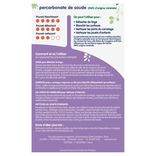 Eau Thermale Jonzac Percarbonate De Soude Détache Et Blanchit