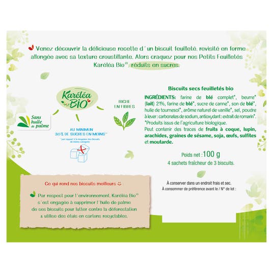 Eau Thermale Jonzac Petits Feuilletés Bio Réduit En Sucres