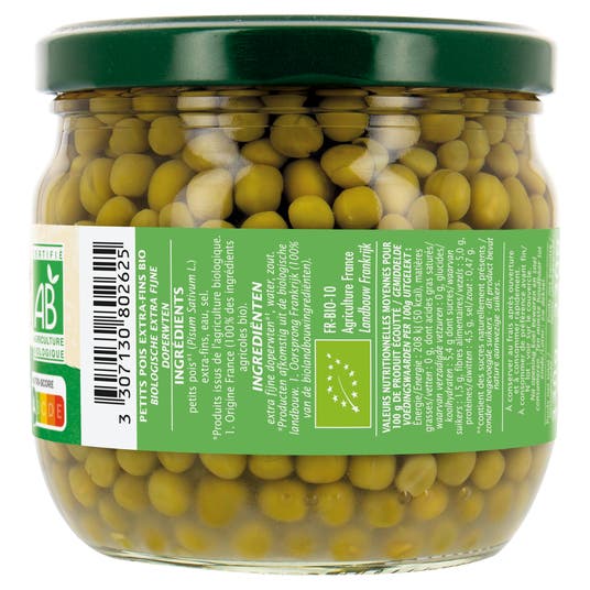 Eau Thermale Jonzac Petits Pois Bio De France Extra-fins