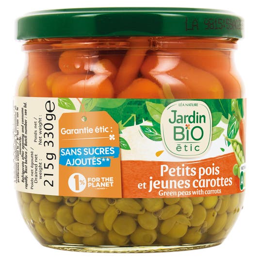 Eau Thermale Jonzac Petits Pois Bio Et Jeunes Carottes