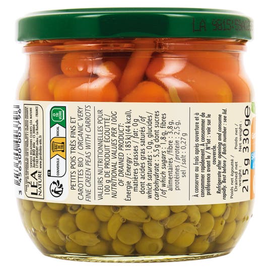 Eau Thermale Jonzac Petits Pois Bio Et Jeunes Carottes