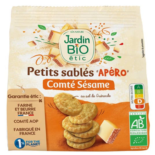 eau thermale jonzac Petits sablés Apéro Comté Sésame bio