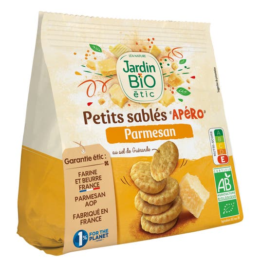Eau Thermale Jonzac Petits Sablés Apéro Parmesan-bio