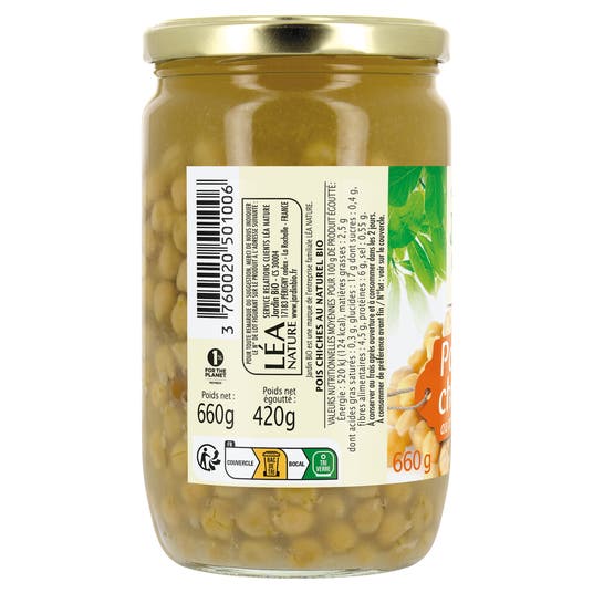 Eau Thermale Jonzac Pois Chiches Bio Au Naturel Bocal De 660 G