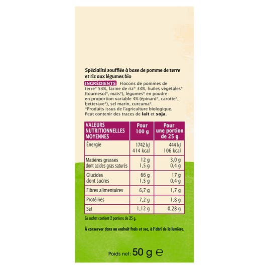 Eau Thermale Jonzac Pop's De Pommes De Terre Aux Légumes - Bio