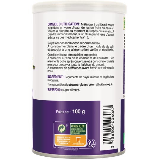 Eau Thermale Jonzac Psyllium Blond - Super Aliment - Transit - Bio