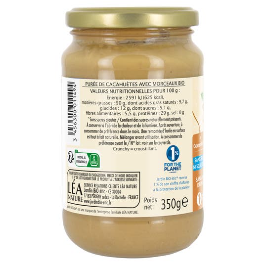 Eau Thermale Jonzac Pur Beurre De Cacahuète Crunchy Bio