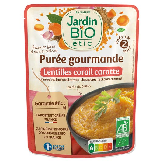 eau thermale jonzac Purée gourmande Lentilles corail Carotte