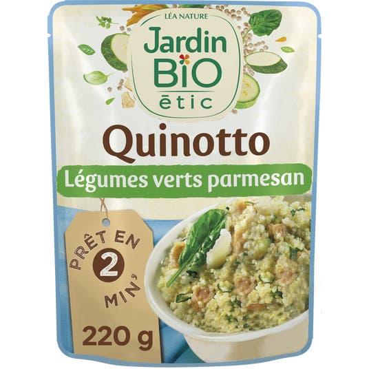 eau thermale jonzac Quinotto légumes verts parmesan - bio