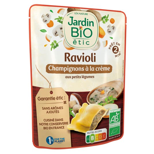 Eau Thermale Jonzac Ravioli Champignons à La Crème - Bio