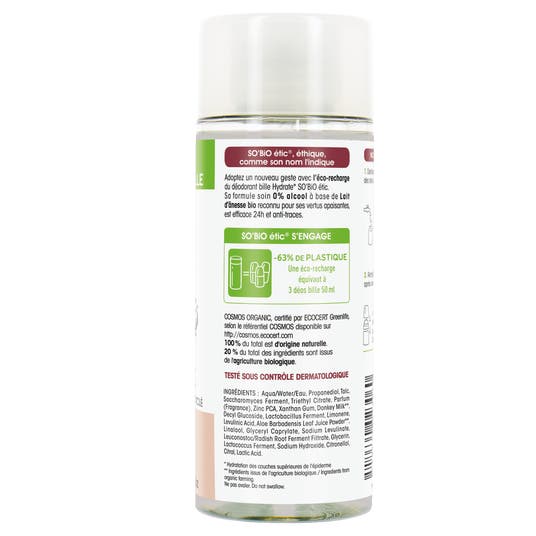 Eau Thermale Jonzac Recharge Déo-soin Lait D'Anesse Bio