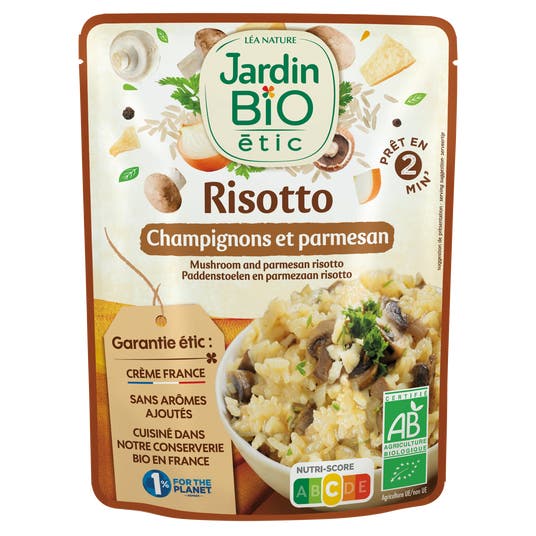 eau thermale jonzac Risotto Champignons et Parmesan-bio