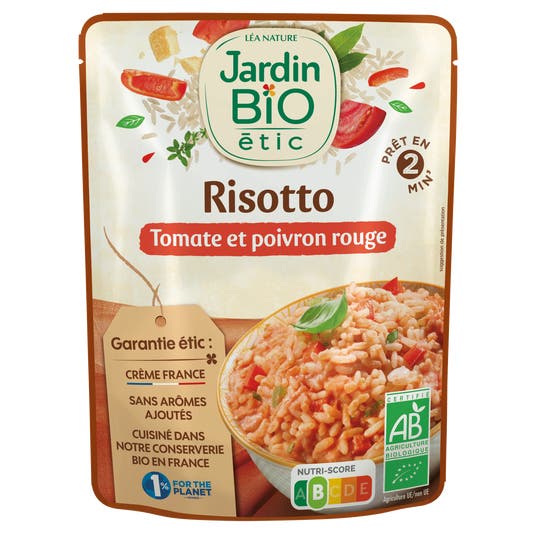 eau thermale jonzac Risotto Tomate et Poivron rouge - bio